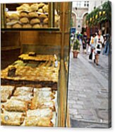 Pastry Shop Along Rue Des Rosiers In Acrylic Print