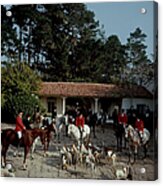 Pebble Beach Hunt Acrylic Print