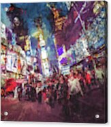 People In City Acrylic Print