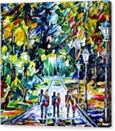 People In The Park Acrylic Print