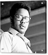 Perturbed High School Student, With Substantial Eyeglasses, 1972 Acrylic Print
