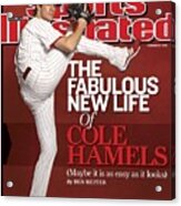 Philadelphia Phillies Cole Hamels Sports Illustrated Cover Acrylic Print
