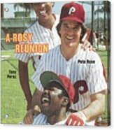 Philadelphia Phillies Tony Perez, Pete Rose, And Joe Morgan Sports Illustrated Cover Acrylic Print
