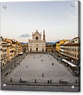 Piazza Square Santa Croce And Santa Acrylic Print