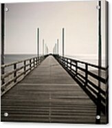 Pier In Central Perspective Acrylic Print