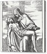 Pietà, Virgin Mary And The Dead Jesus Acrylic Print