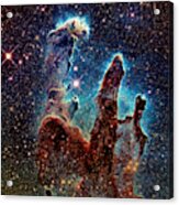 Pillars Of Creation Visible And Ir Acrylic Print