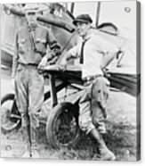 Pilots Charles Lindbergh And Harlan Acrylic Print