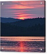 Pink And Purple Sunset Acrylic Print