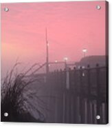 Pink Fog At Dawn Acrylic Print