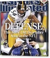 Pittsburgh Steelers Lamarr Woodley... Sports Illustrated Cover Acrylic Print