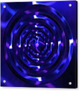 Plasma Ball Purple Circles Acrylic Print
