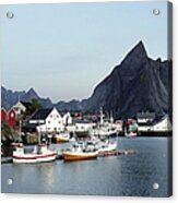 Polar Sunrise In Lofoten Islands Acrylic Print