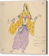Polovtsian Girl. Costume Design Acrylic Print