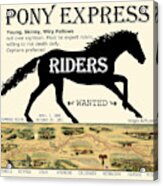 Pony Express Want Ad Acrylic Print