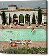 Pool In St Tropez Acrylic Print