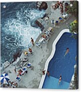 Pool On Amalfi Coast Acrylic Print