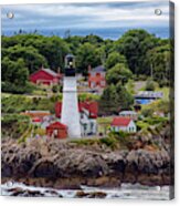 Porland Head On Rocks Acrylic Print