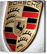 Porsche Hood Badge Acrylic Print