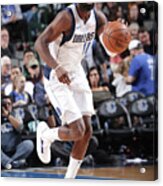 Portland Trailblazers V Dallas Mavericks Acrylic Print