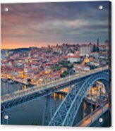 Porto, Portugal. Aerial Cityscape Image Acrylic Print