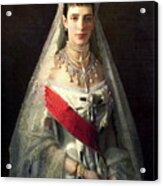 Portrait Of Empress Maria Feodorovna Acrylic Print