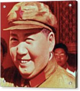 Portrait Of Mao Zedong Acrylic Print