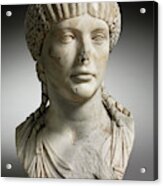 Portrait Of Octavia, Wife Of Nero, Marble Acrylic Print