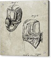 Pp1071-sandstone Sub Zero Mask Patent Poster Acrylic Print
