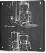 Pp208- Chalkboard Dart Coffee Maker 1975 Acrylic Print