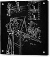 Pp293-vintage Black Cartoon Method Patent Poster Acrylic Print