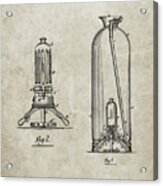 Pp461-sandstone Antique Fire Extinguisher 1880 Patent Poster Acrylic Print