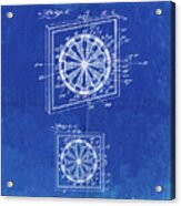 Pp625-faded Blueprint Dart Board 1936 Patent Poster Acrylic Print