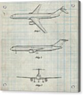 Pp983-blueprint Paper Airplane Patent Poster Canvas Print / Canvas