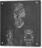 Pp790-chalkboard Dynamic Fighter Toy Robot 1982 Patent Poster Acrylic Print