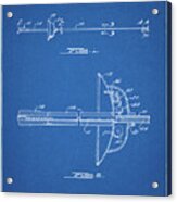 Pp806-blueprint Fencing Sword Patent Poster Acrylic Print