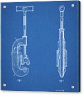 Pp986-blueprint Pipe Cutting Tool Patent Poster Acrylic Print