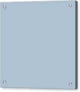 Ppg Glidden Trending Colors Of 2019 Rendezvous Pastel Blue Ppg1160-3 Solid Color Acrylic Print