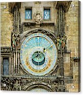 Prague Clock Acrylic Print
