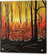 Prescott Forest Fire Acrylic Print