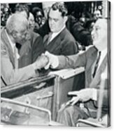 President Franklin Roosevelt Meeting Acrylic Print