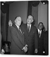 President Lyndon B. Johnson And F.b.i Acrylic Print