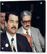 President Of Iraq Saddam Hussein Acrylic Print