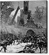 Prussian Assault At Leuthen In Seven Acrylic Print