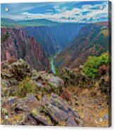 Pulpit Rock Overlook At Black Canyon Of The Gunnison National Park Acrylic Print