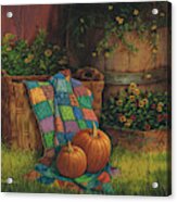 Pumpkins And Patches Acrylic Print
