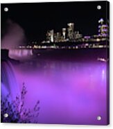 Purple Falls Acrylic Print