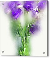Purple Flowers In A Vase 1c2 Acrylic Print