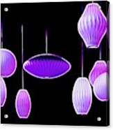Purple Hanging Lights Acrylic Print