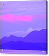 Purple Mountains Acrylic Print